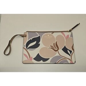 KATE SPADE Cameron Breezy Floral Wristlet Pink‎ Blue -352